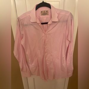 Kiel James Patrick Scalloped Oxford women’s shirt